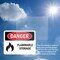 Signmission Flammable Storage Danger Sign, Plastic, 10in W x 7in L, 2PK OS-2PACK-DS-P-710-L-1255 - alternate 8
